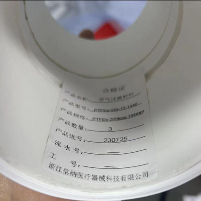 Hydrophobic PTFE Filter Membrane 0.45 μm For Venting And Gas Filtration