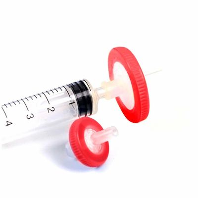 Non Sterile Hydrophilic Disc Filter HPLC Certified PTFE Syringe Filters 0.22 Micron