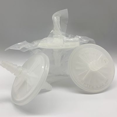 0.22µm 50mm PTFE Air Filter With Hose Barb Connectors For Inline Filtration