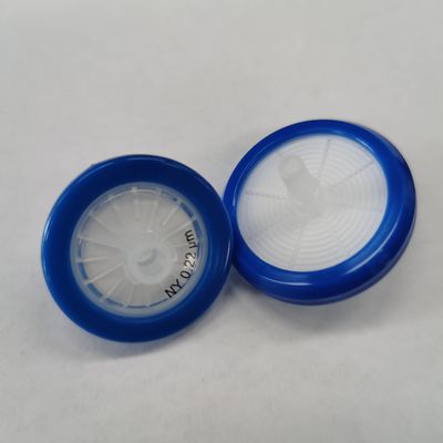 Single Use Nylon Syringe Filters 0.22μM Pore Size 25mm High Chemical Compatibility
