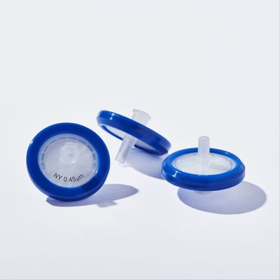 0.45μM Pore Size 25mm Laboratory Nylon Membrane Syringe Filter For Chromatography