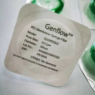 Medical Disposable Sterile Syringe Filters with 0.22 μm PES Membrane φ33mm Individually Pack