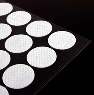 Adhesive Backing EPTFE Disc Membrane On Household Daily Chemicals Venting Packaging