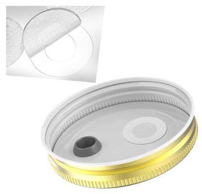 0.2μm Adhesive Backing EPTFE Membrane On Culture Media  Cap Waterproof /Breathable/High Temp. And Press Resistance