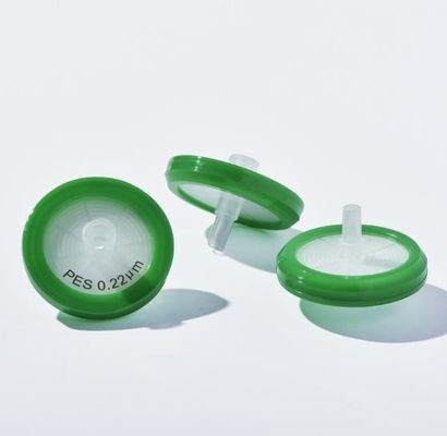 PES Syringe Filter For HPLC Sample Preparation  Disposable 0.22μm Pore Size