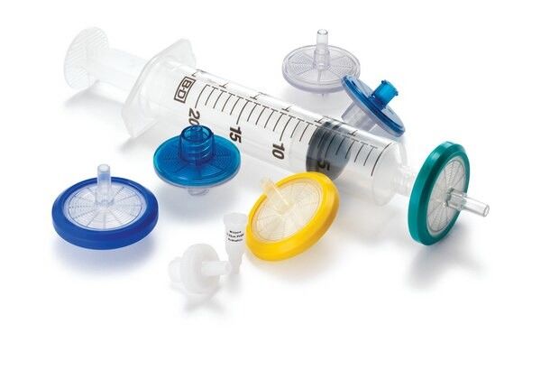 33mm PES Laboratory Syringe Filters 0.22μm Pore Size Disposable HPLC Syringe Filter
