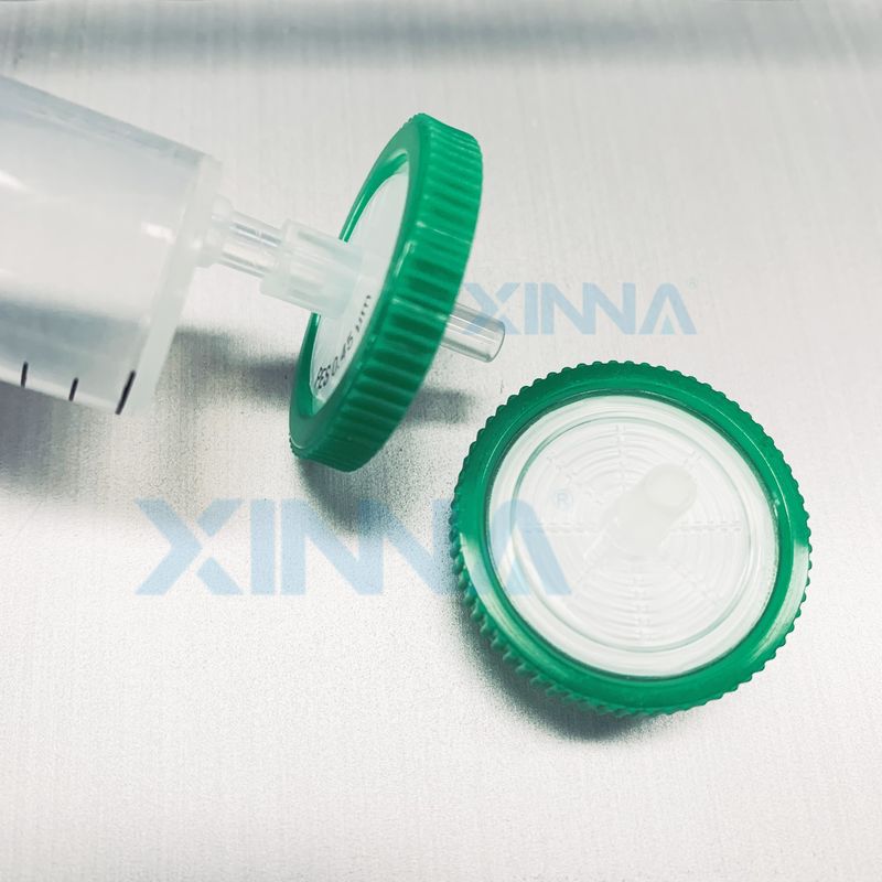 Luer Slip 33mm PES Syringe Filter 0.2μm 0.45μm 1.2μm 5.0μm With PP Housing