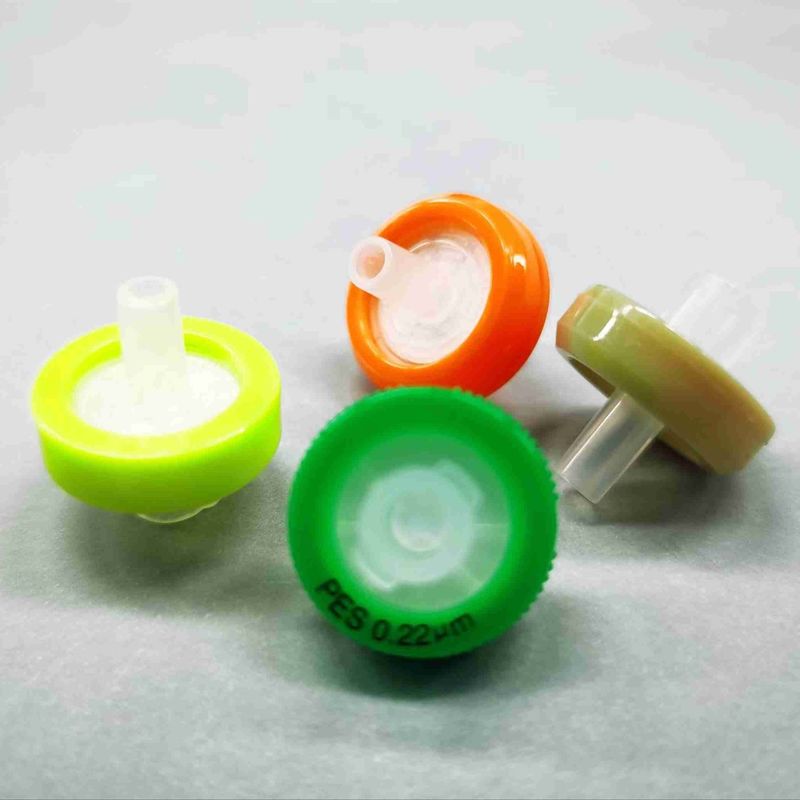 Φ13mm PES Syringe Filter 0.45 μm Pore Size With ABS Housing Luer Slip