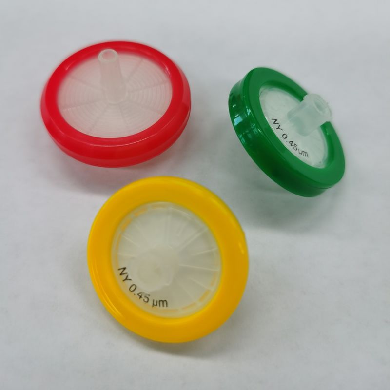 Nylon Laboratory Syringe Filters Porosity 0.45μM Diameter 33mm Non Sterile