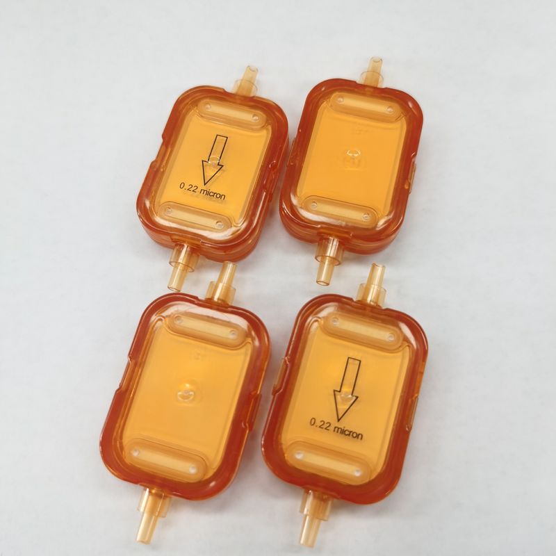 Lightproof Single Use  IV Filter With Hydrophilic PES 0.2μm and Hydrophobic PTFE 0.2μm Non-sterile
