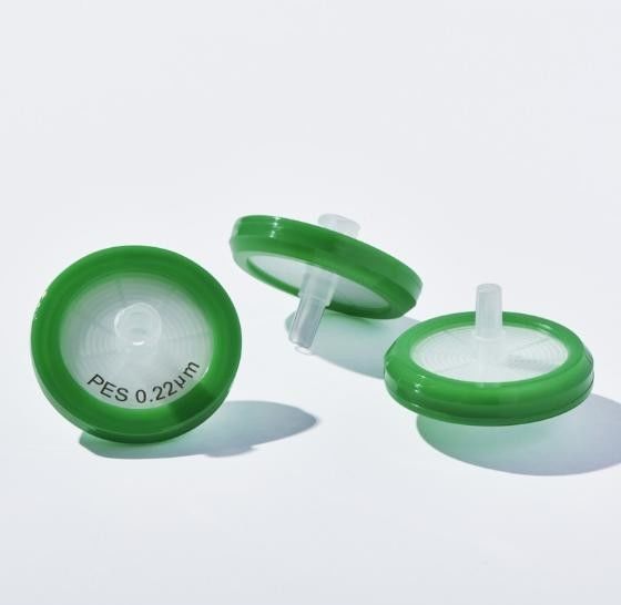 PES Syringe Filter For HPLC Sample Preparation  Disposable 0.22μm Pore Size