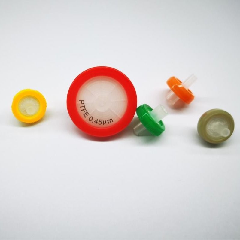0.22μm / 0.45μm Hydrophobic PTFE Syringe Filters For HPLC And GC Sample Prefiltering 13/25/33mm